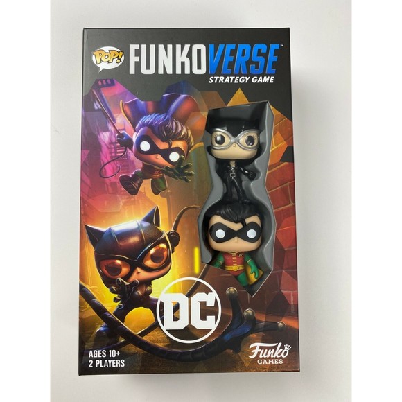 Funkoverse DC Comics Expandalone the Strategy Game Catwoman Robin NEW Ages 10+ - Picture 1 of 12